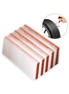SYOSI 250 Pcs Brown Tire Repair Strings,Emergency Tubeless Tire Puncture Repair Strip Strings Kit, 100mm x 6 mm Automotive Tool Tire Repair Rubber Plugs for Tires Car, Bike, Wheelbarrow, Mower  - Image 2