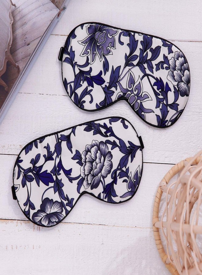 Maxfeel 100% Pure Silk Eye Mask - Sleep Eye Cover in Printed Colors (#5 - Image 3
