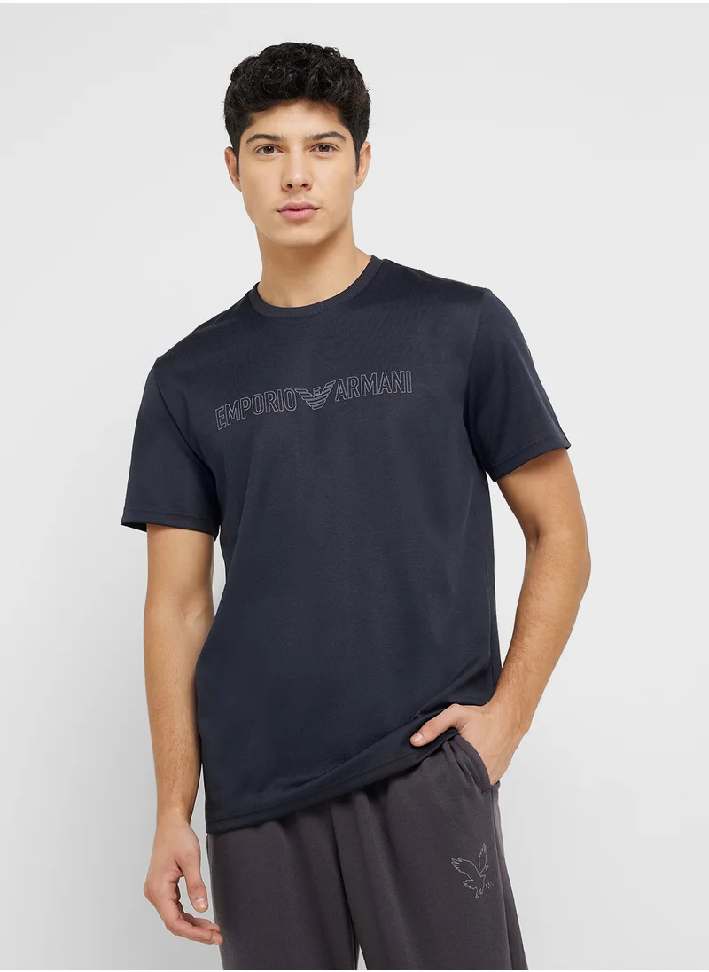 امبوريو ارماني Men's Crew Neck Short Sleeve Tshirt