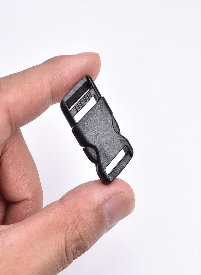 CooBigo 10pcs 1/2"(12.5mm) Side Release Buckles Plastic Black Quick Adjustable Buckle For Backpack Strap DIY Pets Collar Accessory - Image 5