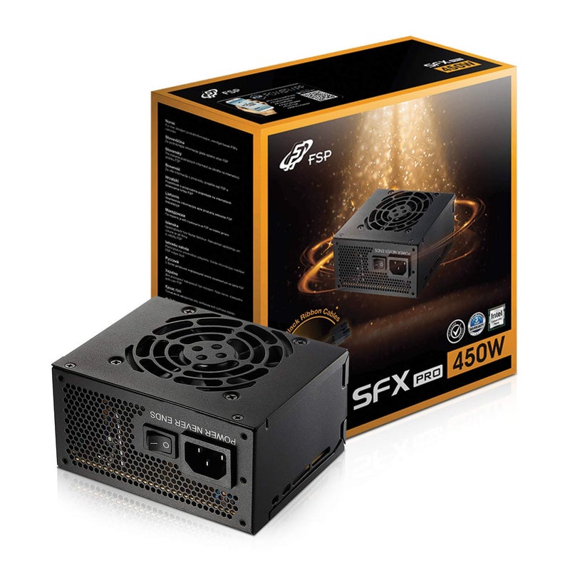 FSP Mini ITX Solution 450W SFX 12V Micro ATX 80 Plus Bronze Certified NonModular Power Supply FSP45050SAC