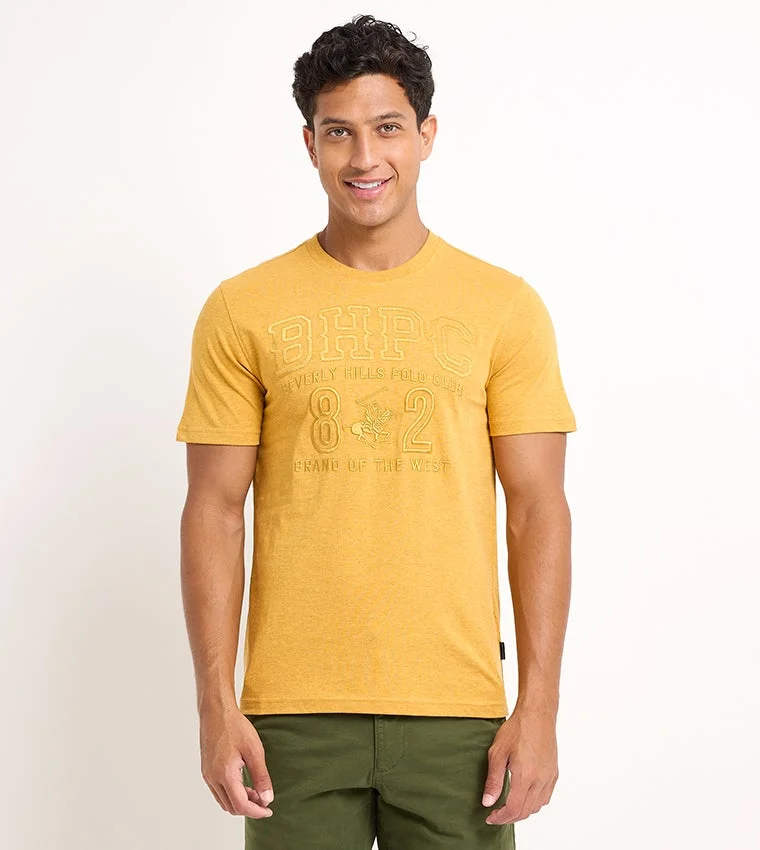 BEVERLY HILLS POLO CLUB Beverly Hills Polo Club Monogram Embroidered Crew Neck Tshirt
