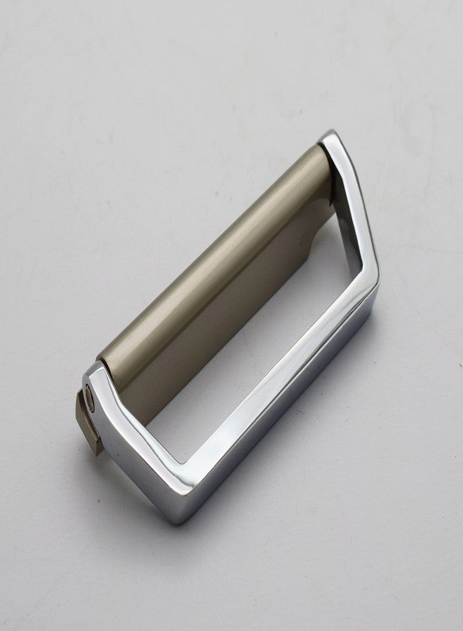 RAB مقبض RAB Kadi Zinc للأبواب الرئيسية (الرمز: HAND KADI 1004، التشطيب: ساتان CP). - Image 2