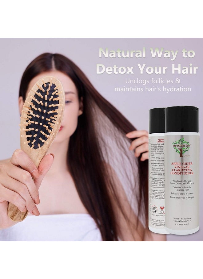MOUNTAIN TOP - Ountain Top Apple Cider Vinegar Acv Conditioner With Biotin Keratin Caffeine Castor Oil Key Active 8 Fl Oz - Image 1