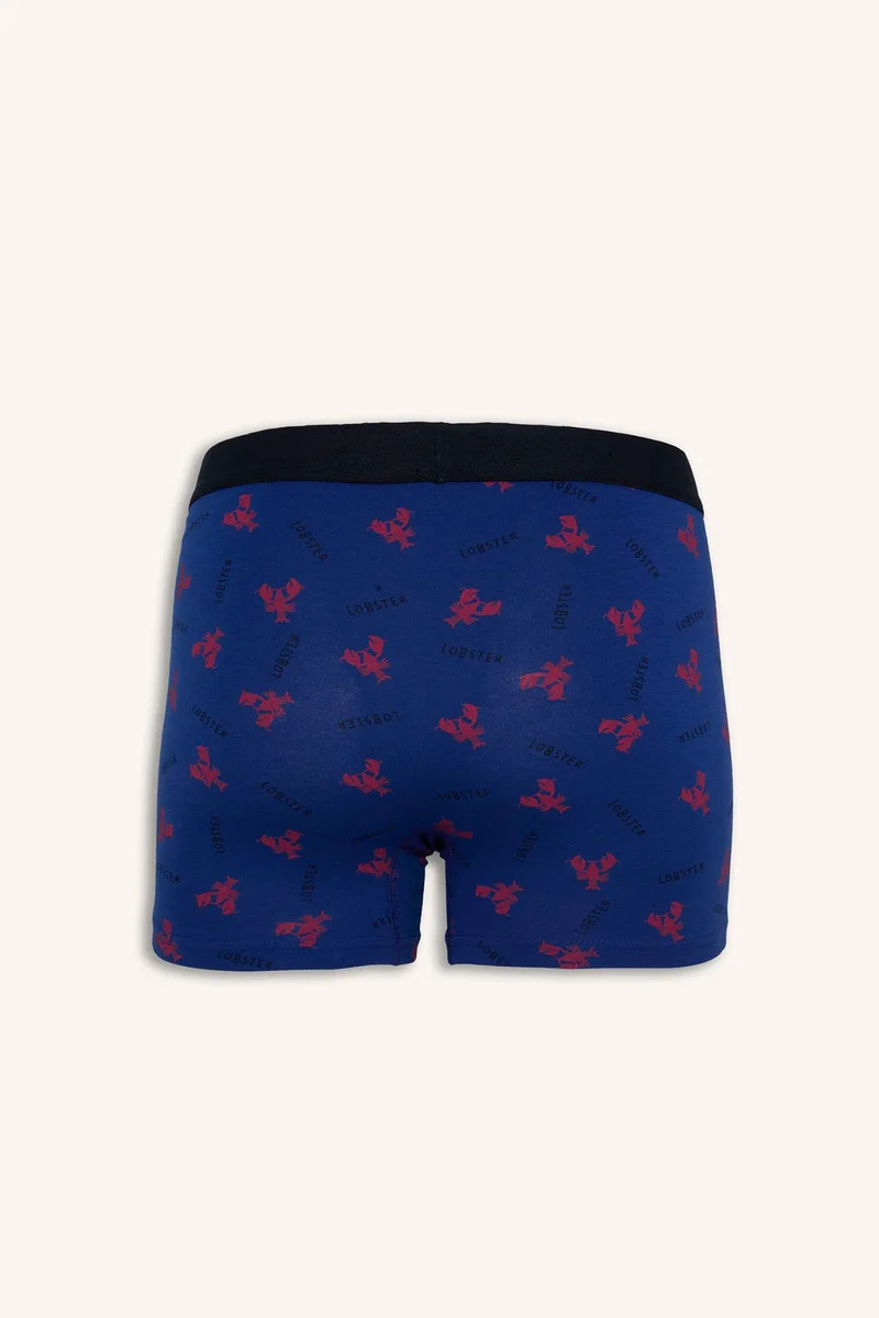 Defacto  Regular Fit Animal Print 3 Piece Navy Boxers for Men | Best Price UAE