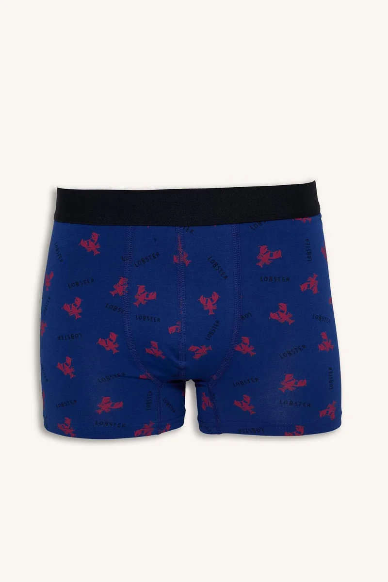 Defacto  Regular Fit Animal Print 3 Piece Navy Boxers for Men | Best Price UAE
