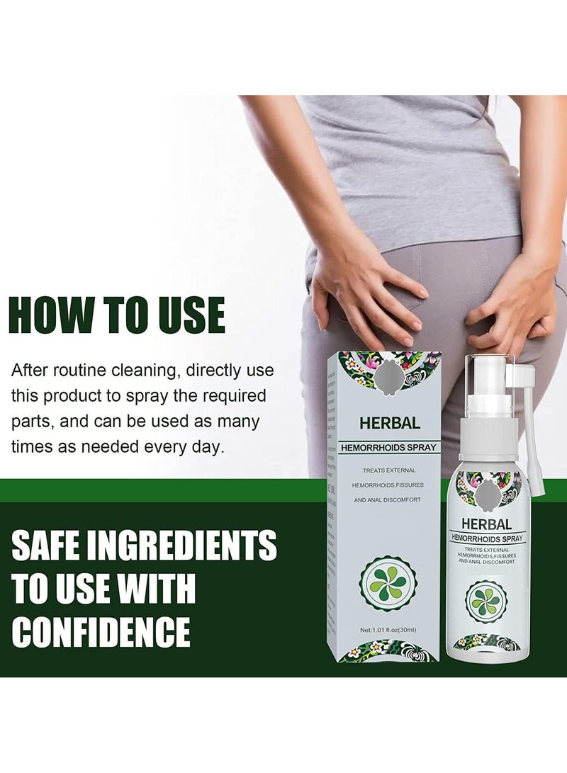 EELHOE Herbal Hemorrhoids Spray - Soothing Relief with Natural Ingredients - Fast-Acting Formula for Hemorrhoid Discomfort - 30ML  - Image 4