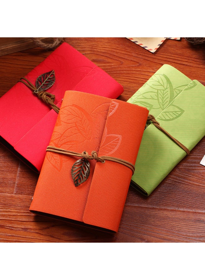 Bock A6 Leather Loose-leaf Notebook Leaf Notebook Strap Notepad Carry-on Travel Ledger Sub-business Record - Image 4