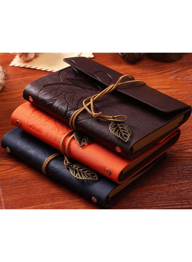 Bock A6 Leather Loose-leaf Notebook Leaf Notebook Strap Notepad Carry-on Travel Ledger Sub-business Record - Image 2