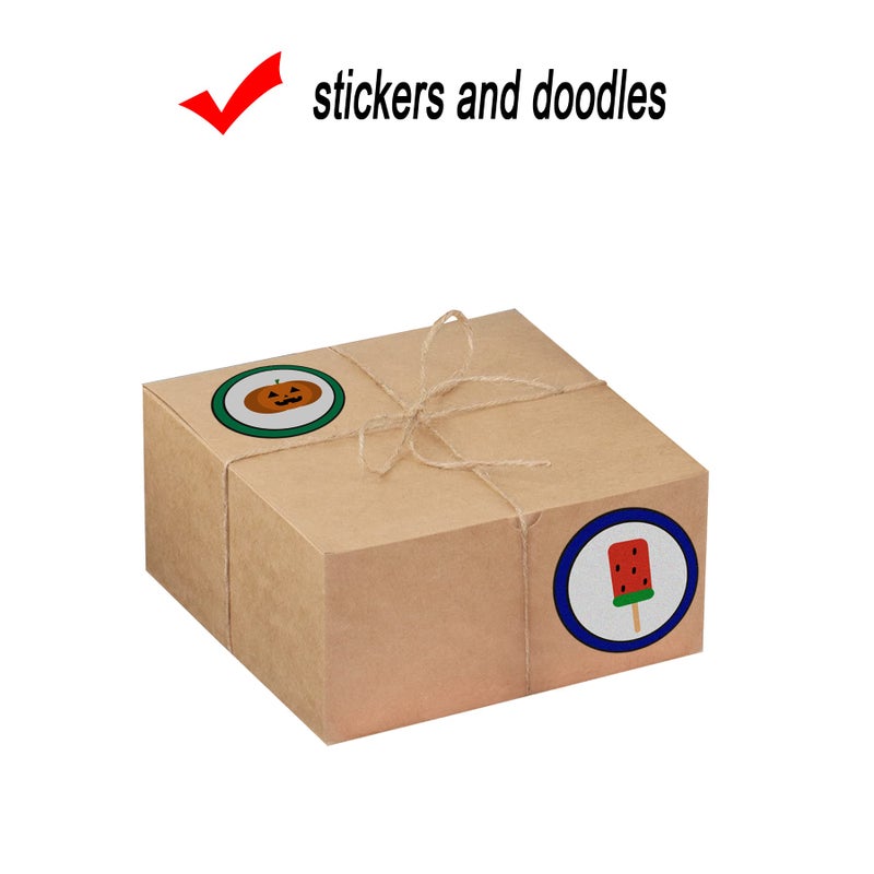 Xxcxpark 16 PCS Brown Kraft Gift Boxes 8x8x4 Inches, Decorative Party Favor Kraft Paper Gift Packaging Box with Lid for DIY Crafting, Cube, Cupcake, Kraft Present Boxes for Birthday, Wedding - Image 5