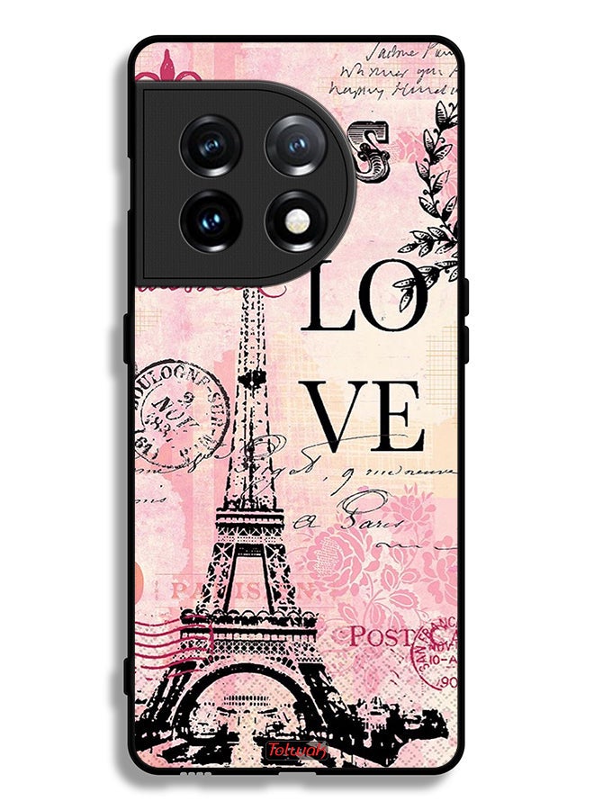 Tolwak OnePlus 11 5G Protective Case Cover Paris Love - Image 2