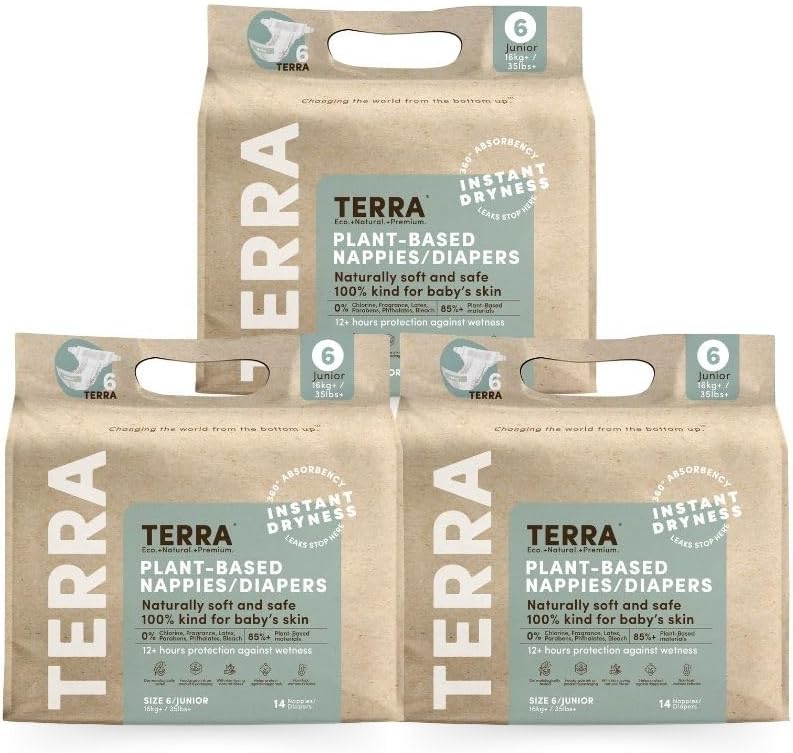 Terra حفاضات تيرا النباتية للأطفال الحجم 6 - Image 1