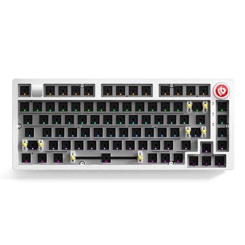 CORBOBO LEOBOG Hi75C Pro Wireless Mechanical Keyboard Kit – Aluminum Alloy Gasket Mount 75% Barebones DIY Base with Hot Swap, RGB Backlighting & Volume Knob – Enhanced Custom Gaming Keyboard Build, 4000mAh - Image 1
