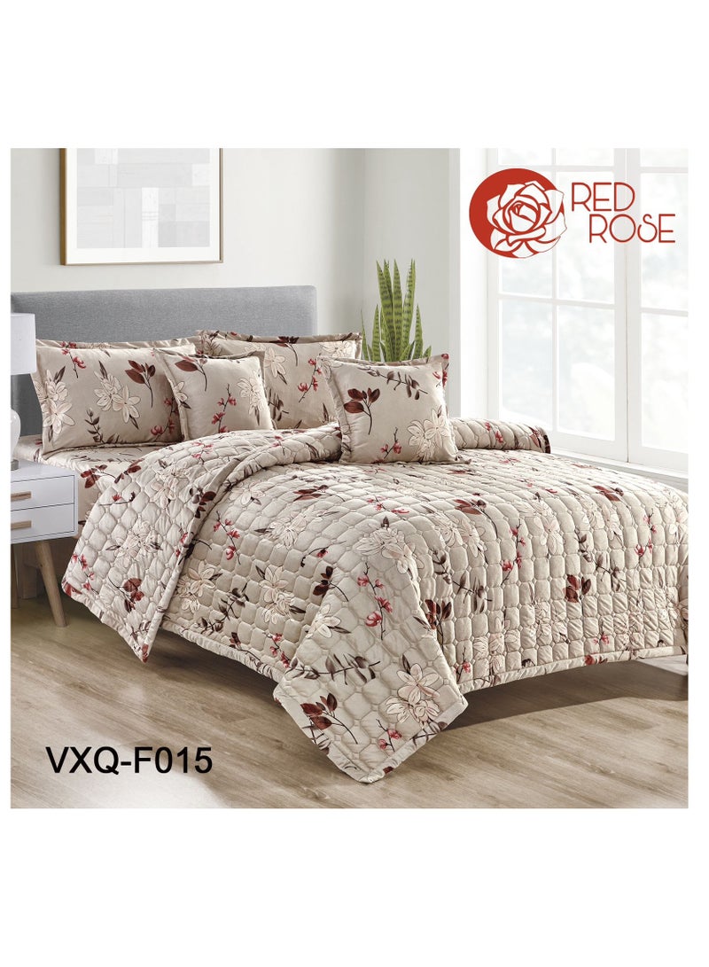 Double winter floral velvet compressed mattress