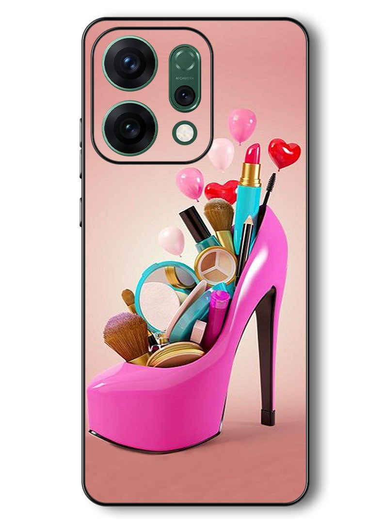 Theodor Case Compatible with Oppo Reno 14 6.59 Inch Protection Shockproof Bumper Cover Shoe With Makeup Items - Image 1