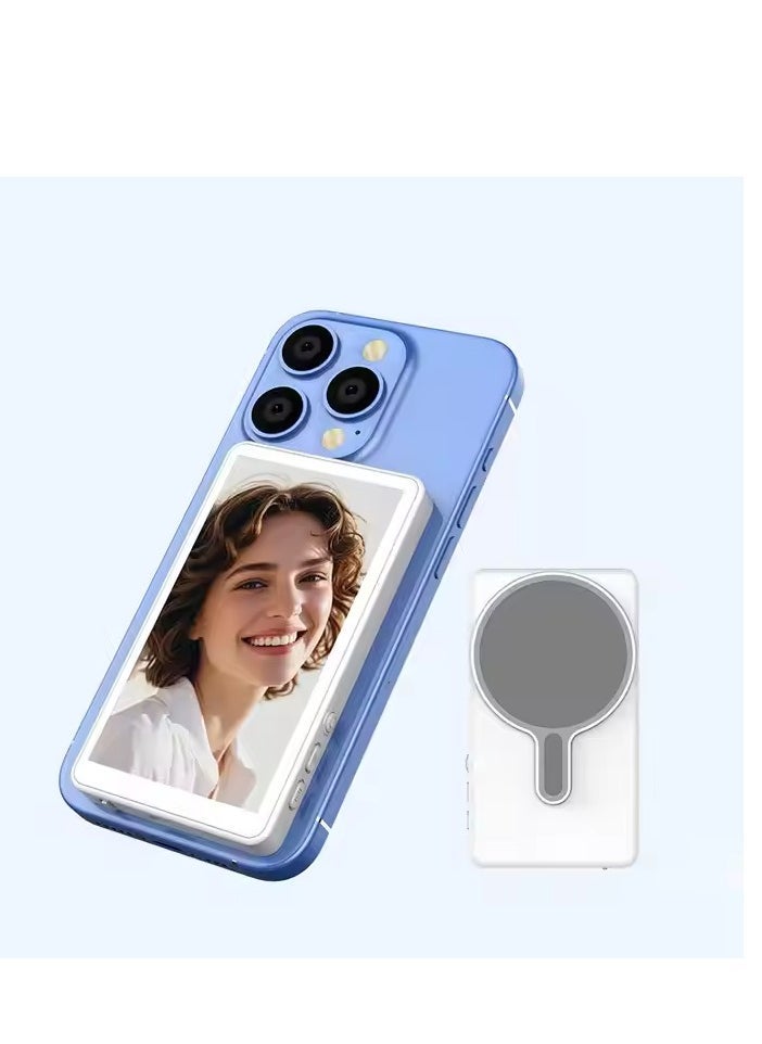 JAJEEK Magnetic Wireless Phone Selfie Monitor Bluetooth Vlog Screen with Real-Time Rear Camera Sync Compatible for  Selfies YouTube TikTok  - Image 4