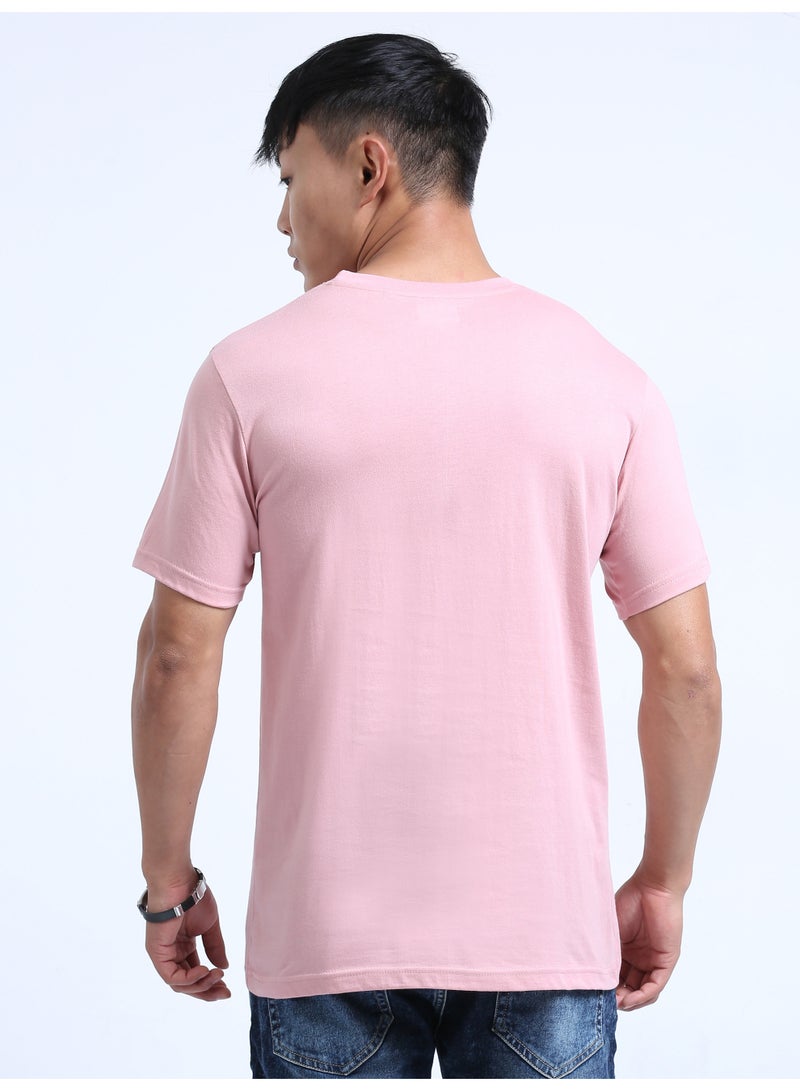 DUJE Men's Daily Wear T-Shirt | Pastel Red|100% Combed Cotton | Breathable Bio-Wash Fabric | Sweat-Absorbing, Anti-Bacterial & Odour-Free - Image 5