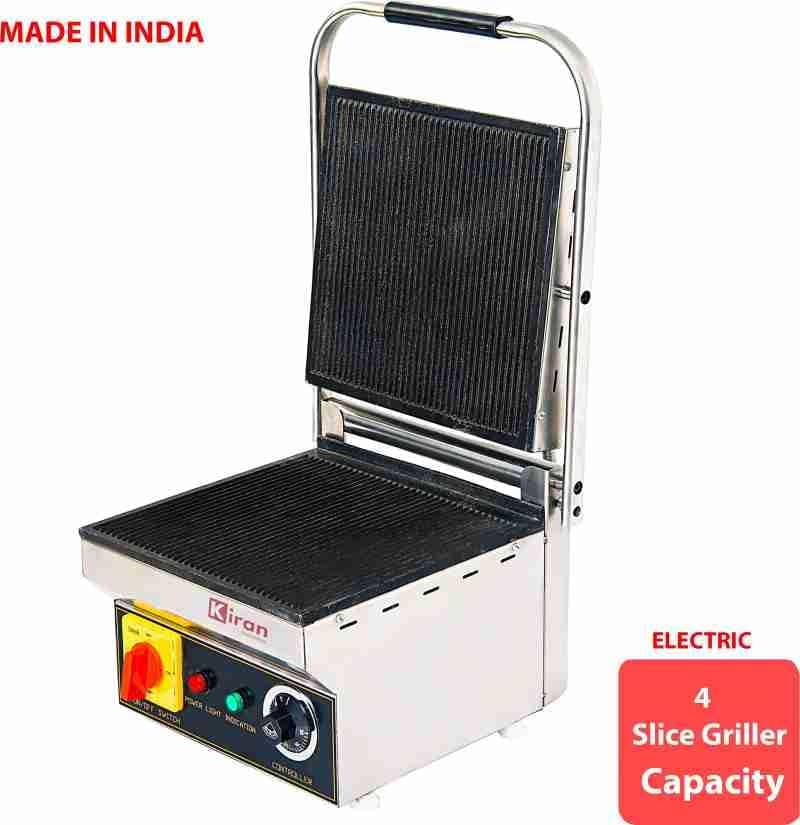 KIRAN ENTERPRISE KIRAN ENTERPRISES Premium Range 2 Step 4 Slice Sandwich Griller For Hotels And Restaurants 2500 Watts White  - Image 3