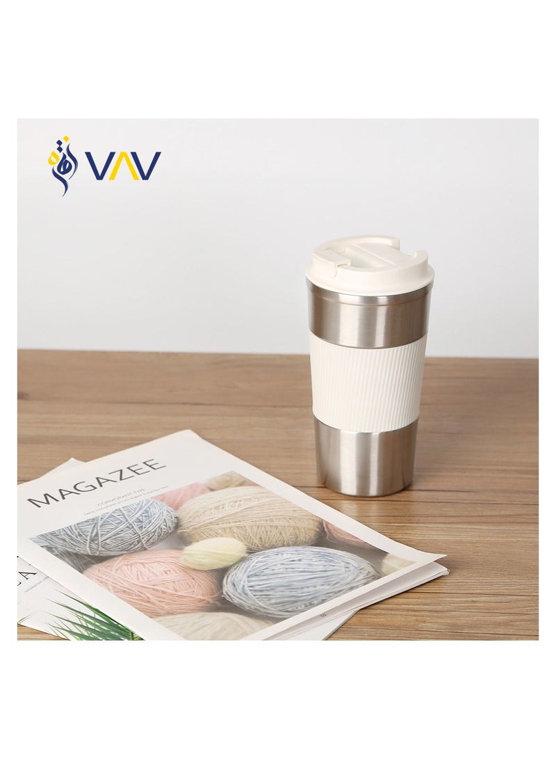 VAV Travel Coffee Mug Stainless Steel Vacuum Ice and Hot Drinks Insulated Tumbler for Home Office Outdoor Works - Image 2