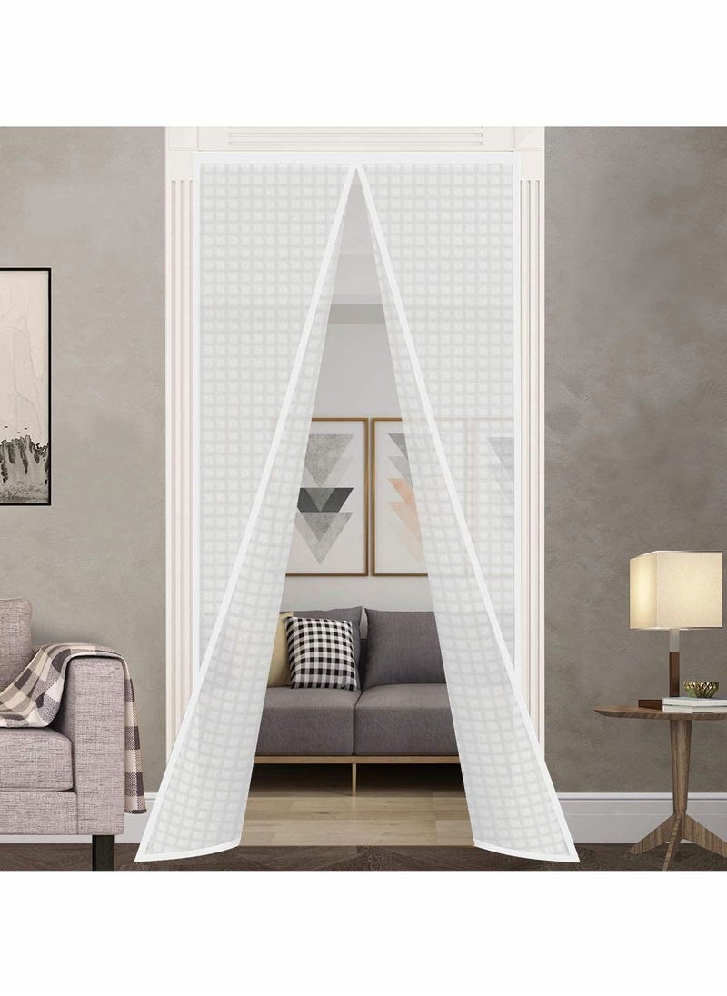 Insulated Door Curtain Thermal Magnetic Self Sealing Door Screen Winter Stop Draft Keep Cold Out Door Cover - Image 1