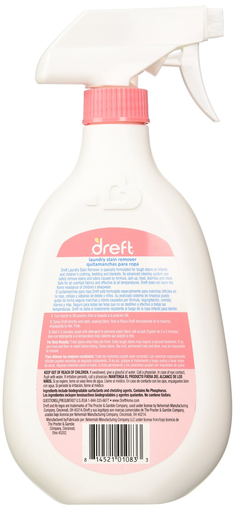 Dreft Laundry Stain Remover, 22 Fl. Oz (Pack of 1) - Image 2