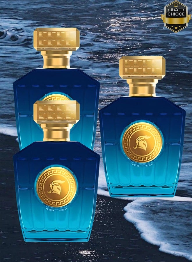 LUXEROM 3 Pieces Version Of Blue Perfume For Men 100ml EDP - Image 1
