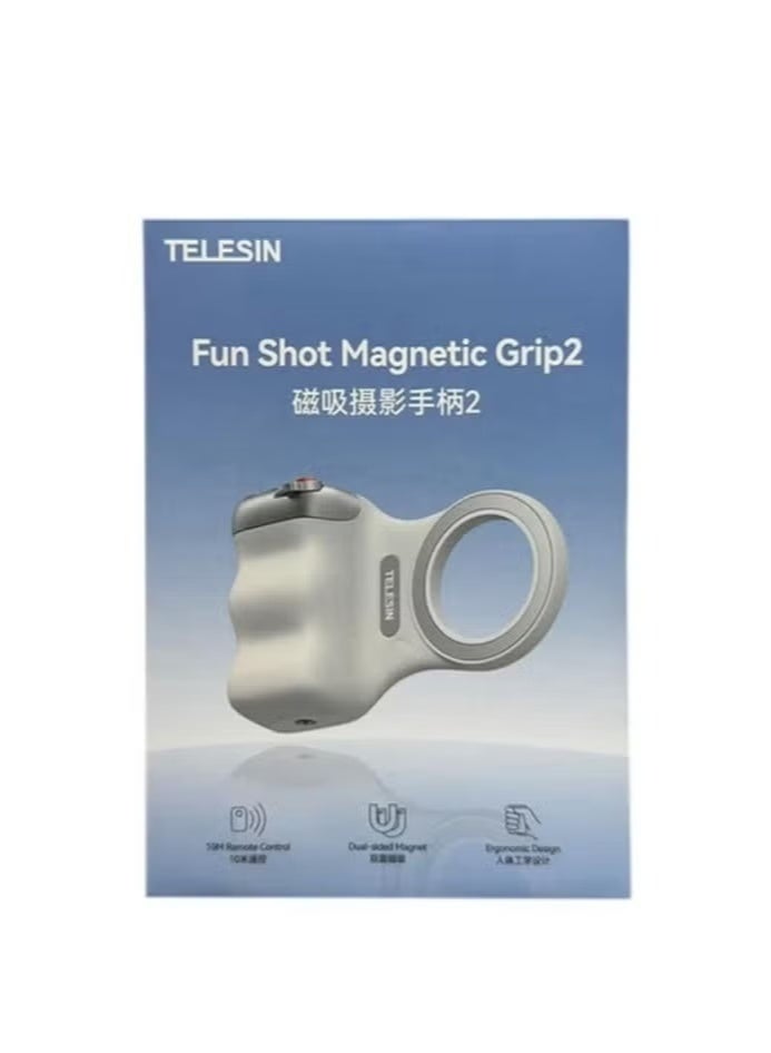 TELESIN Fun Shot Magnetic Grip 2 for iPhone with Wireless Remote Control, MagSafe Compatible - Image 4