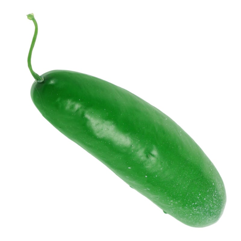 Lifelike Artificial Green Cucumber Model Kitchen Home Decor Photography Prop - Image 2