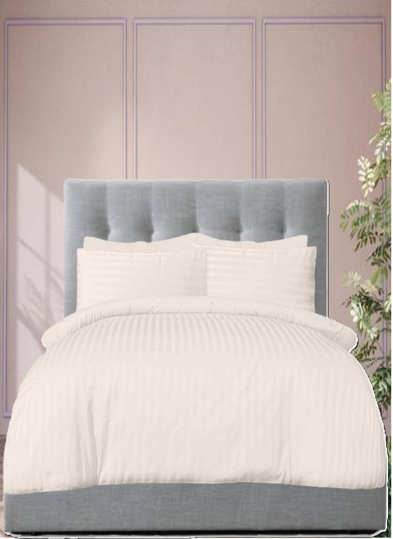 Blueberry 6 Pieces Queen Size Duvet Cover Set - Includes 1 Duvet Cover (220x240cm), 1 Fitted Sheet (150x200+30cm), 4 Pillow Cases (53x75cm) - Image 1