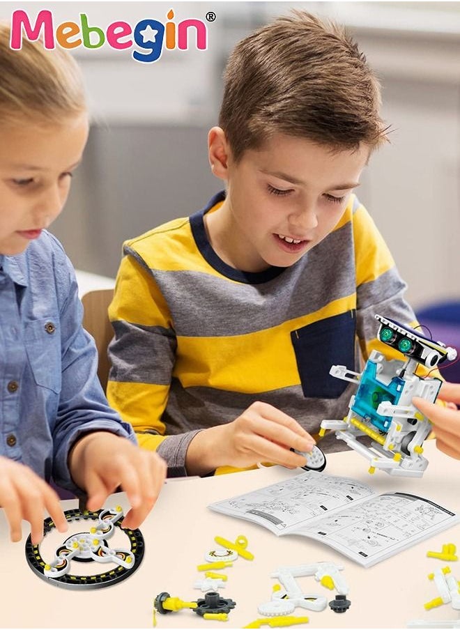 MEBEGIN - STEM 13-in-1 Solar Power Robots Creation Toy Educational Experiment DIY Robotics Kit Science Toy Solar Powered Building Robotic Set Age 8-12 for Boys Girls Kids Teens to Build - Image 1