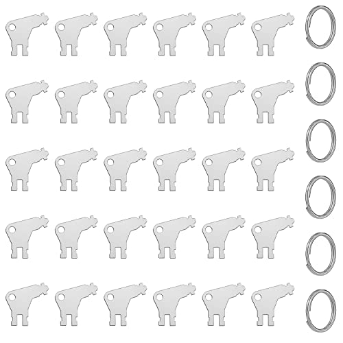 Mellbree Paper Towel Dispenser Key, 30Pcs Universal Dispenser Key Compatible for Georgia Pacific Paper Towel and Toilet Paper Dispensers - Image 1