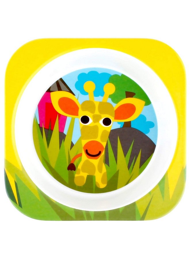 فرنش بول أدوات مائدة من الميلامين للأطفال الصغار على شكل ثور فرنسي، أدوات مائدة خالية من مادة BPA، آمنة للاستخدام في غسالة الأطباق، طبق متين، كوب، وعاء، صينية مقسمة، طقم أدوات مائدة - غابة - Image 3