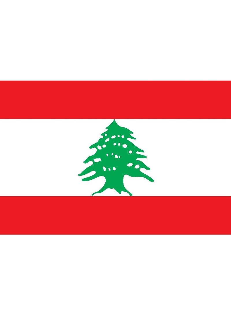 ARS Lebanon Flag - Heavy-Duty 210D Satin, Single -Sided  Lebanon Flag for Outdoor/Indoor, Fade Resistant, Flag Day, And Home-Polyester, Sport Day, FIFA Cup-Size Available - Image 2
