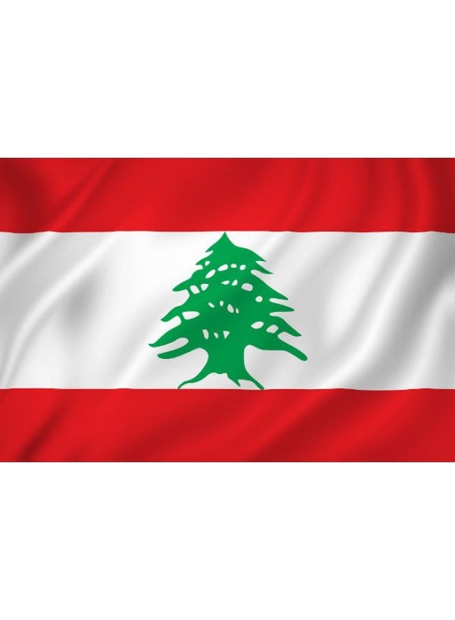 ARS Lebanon Flag - Heavy-Duty 210D Satin, Single -Sided  Lebanon Flag for Outdoor/Indoor, Fade Resistant, Flag Day, And Home-Polyester, Sport Day, FIFA Cup-Size Available - Image 4