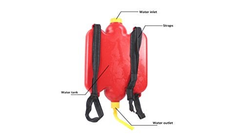 GracesDawn Fireman Toys Backpack Watergun Blaster Extinguisher with Nozzle and Tank Set Children Outdoor Water Toy - Image 5