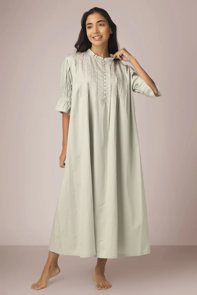 After Dark Trudy, Embroidered Nightdress