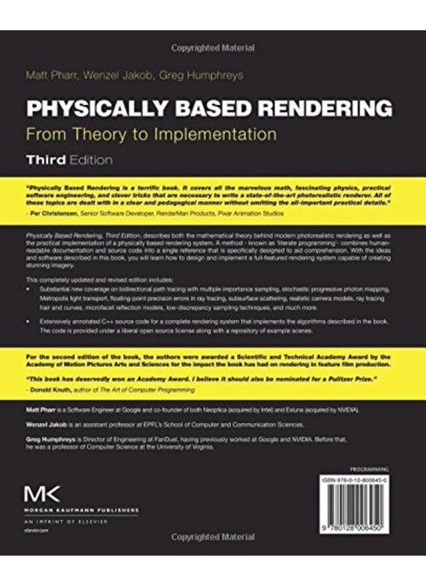 Physically Based Rendering: From Theory to Implementation