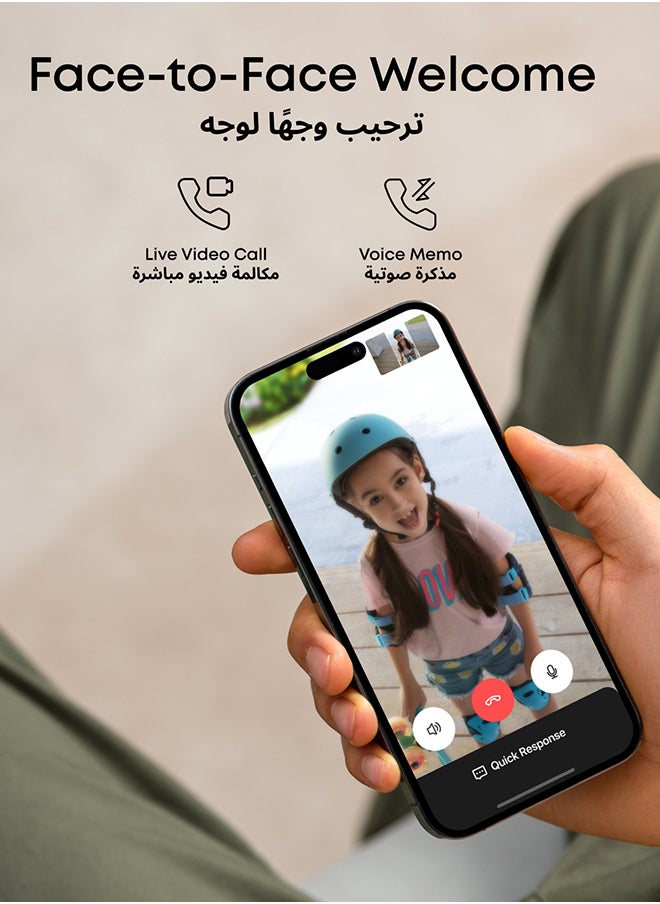 eufy Security Video Doorbell Camera Wireless C30, Live Video Call, 2K FHD, Battery Powered, 16:9 Wide View, Easy Installation, Human and Motion Detection, HomeBase S380 Compatible, No Monthly Fee