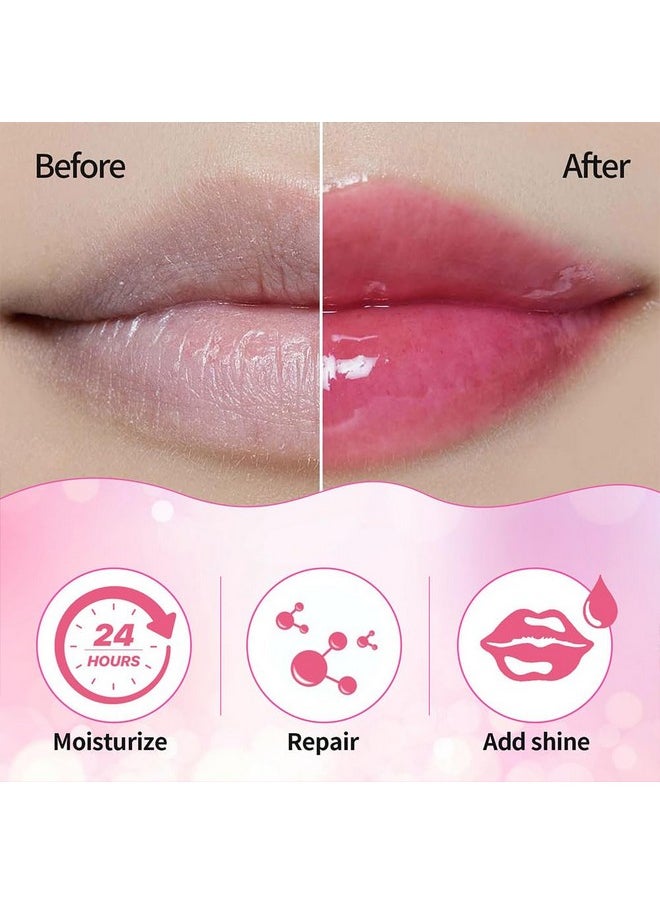 Gecomo Hydrating Lip Glow Oil, Moisturizing Lip Glow Oil, Nourishing Glossy Transparent Lip Oil, Plumping Lip Oil, Lip Balm, Non-sticky Tinted Toot Lip Balm for Lip Care (CHERRY) 0.2 OZ  - Image 3