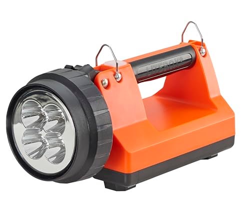 Streamlight 45855 E-Spot LiteBox 1500-Lumen 110000 Candela Rechargeable Spot Beam Lantern with Vehicle Mount System, Direct Wire DC Charging Rack, and Heavy Duty Shoulder Strap, Orange - Image 1