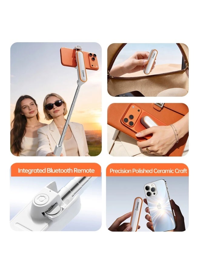 MOHAWK SS4 Mini Selfie Stick with Bluetooth Wireless Remote, Portable Phone Tripod Grip, Extendable Selfie Stick for Android & iPhone, Live Streaming, Vlogging, TikTok, Travel & Content Creation - Image 5