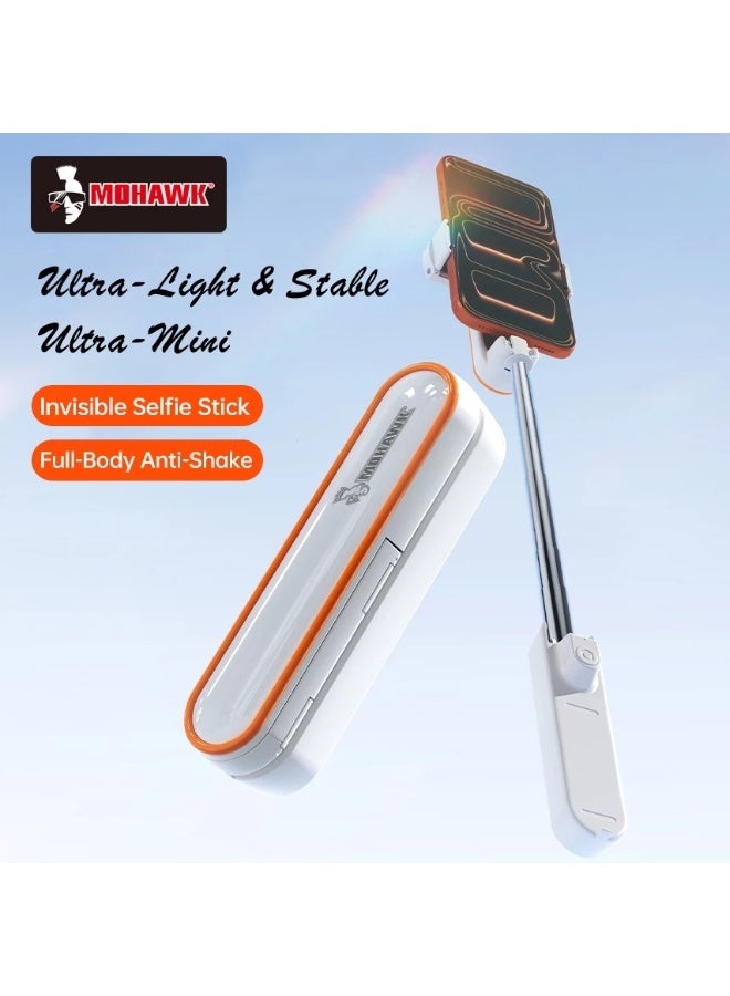 MOHAWK SS4 Mini Selfie Stick with Bluetooth Wireless Remote, Portable Phone Tripod Grip, Extendable Selfie Stick for Android & iPhone, Live Streaming, Vlogging, TikTok, Travel & Content Creation - Image 2