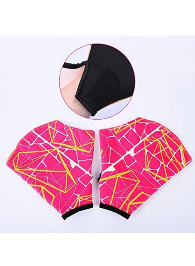 ShebSheb Printed Swimming Webbed Gloves for Beginners, Kids’ Water Training Gloves, Fin-Shaped Swimming Gloves - Image 5