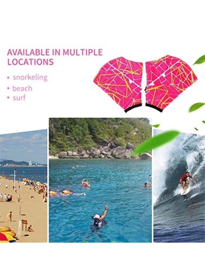 ShebSheb Printed Swimming Webbed Gloves for Beginners, Kids’ Water Training Gloves, Fin-Shaped Swimming Gloves - Image 3