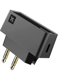 erorex Wireless Bluetooth Transmitter Low Latency Bluetooth 5.0 Audio Adapter For Connecting Wireless Headphones Earbuds Works With All 3.5Mm Aux Jacks On Airplanes Gym Equipment Tvs  - Image 1
