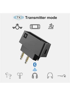 erorex Wireless Bluetooth Transmitter Low Latency Bluetooth 5.0 Audio Adapter For Connecting Wireless Headphones Earbuds Works With All 3.5Mm Aux Jacks On Airplanes Gym Equipment Tvs  - Image 2