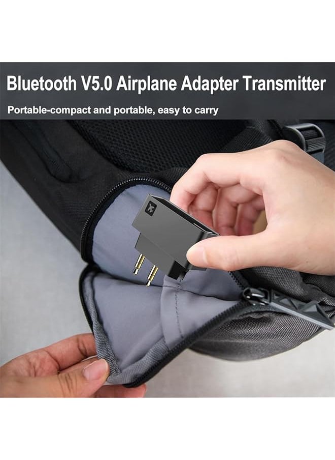 erorex - Wireless Bluetooth Transmitter Low Latency Bluetooth 5.0 Audio Adapter For Connecting Wireless Headphones Earbuds Works With All 3.5Mm Aux Jacks On Airplanes Gym Equipment Tvs - Image 1