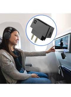 erorex Wireless Bluetooth Transmitter Low Latency Bluetooth 5.0 Audio Adapter For Connecting Wireless Headphones Earbuds Works With All 3.5Mm Aux Jacks On Airplanes Gym Equipment Tvs  - Image 3