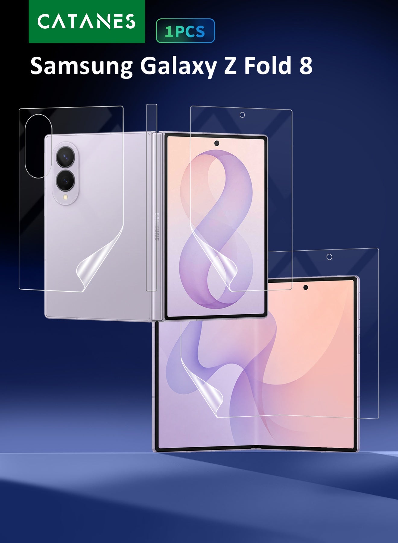 catanes Catanes Hd Clear With Samsung Galaxy Z Fold 8 Full Body Screen Protector Hydrogel Z439CDF680A49D2AB9756Z