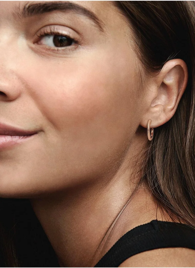 PANDORA Moments Small Charm Hoop Earrings